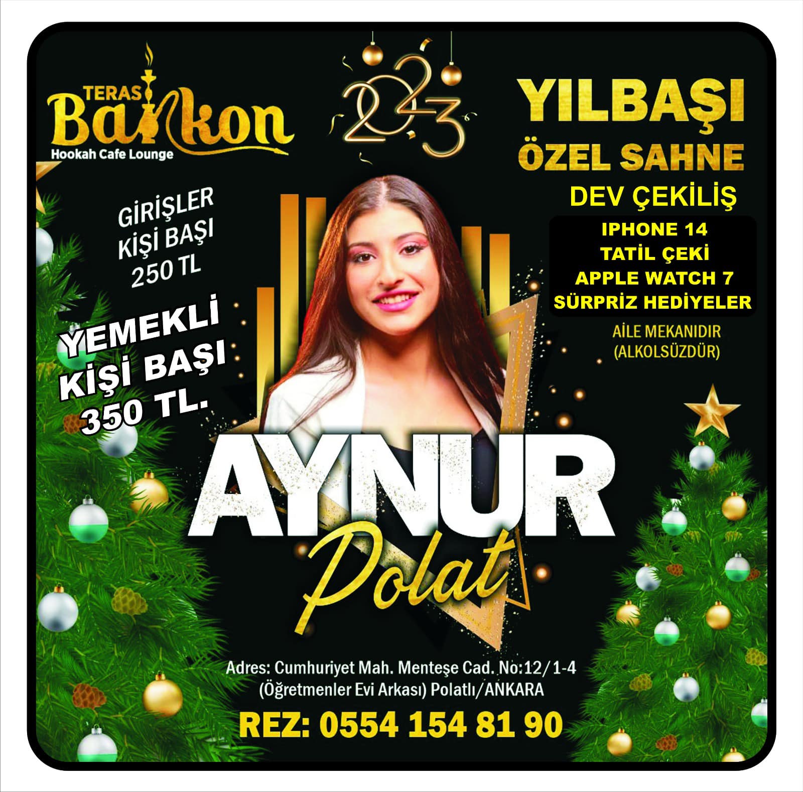 BALKON CAFE DE YILBAŞI ÖZEL SAHNESİ