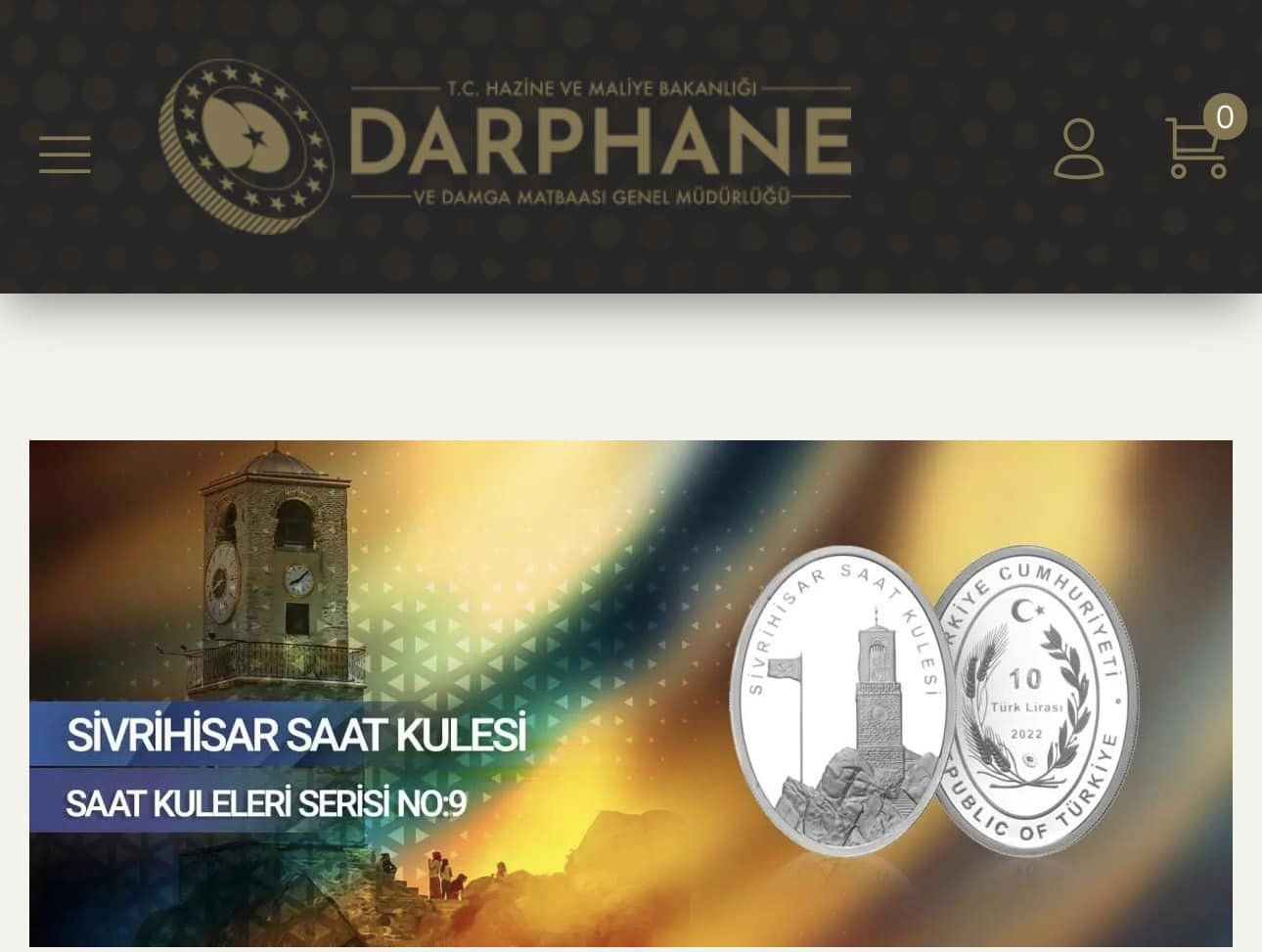 SİVRİHİSAR SAAT KULESİ DARPHANE’DE HATIRA PARASI OLARAK BASILDI…