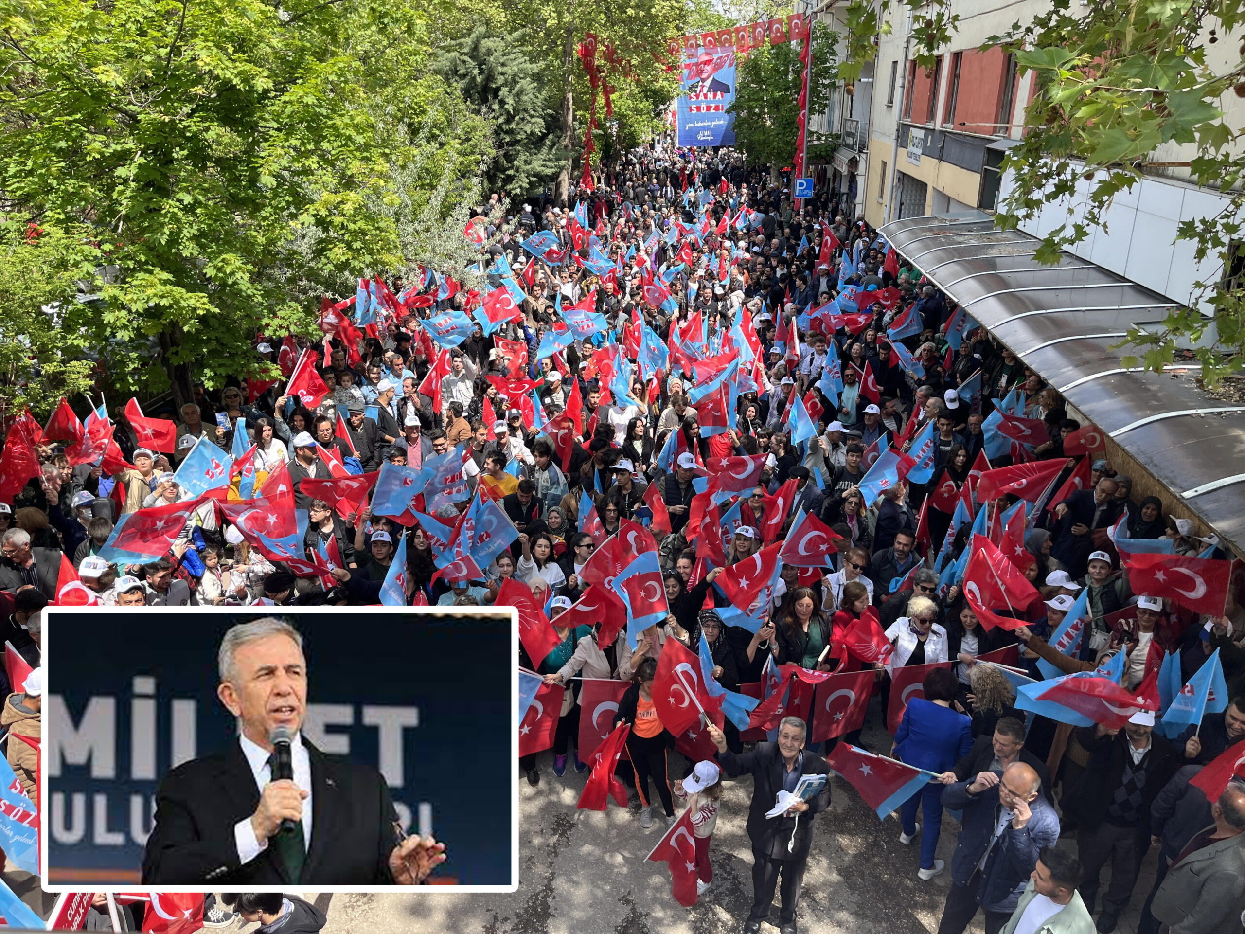 MANSUR YAVAŞ POLATLI’DA SEÇMENLERİNE SESLENDİ