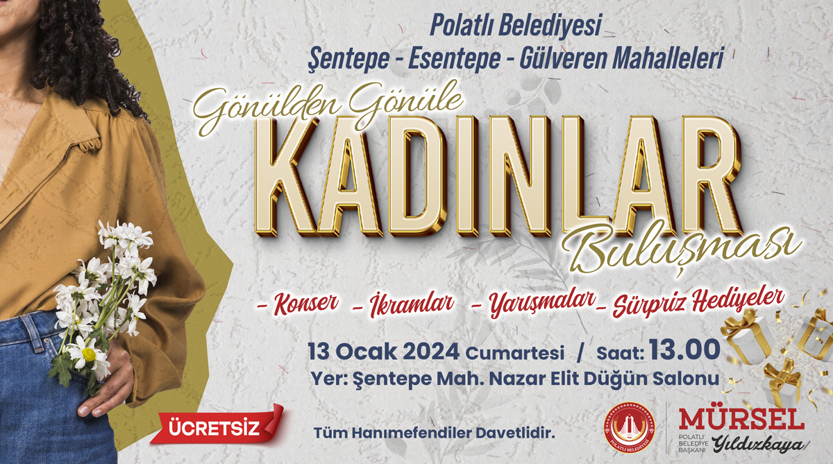 POLATLI BELEDİYESİ “GÖNÜLDEN GÖNÜLE KADINLAR BULUŞMASI” TÜM MAHALLELERDE BAŞLIYOR