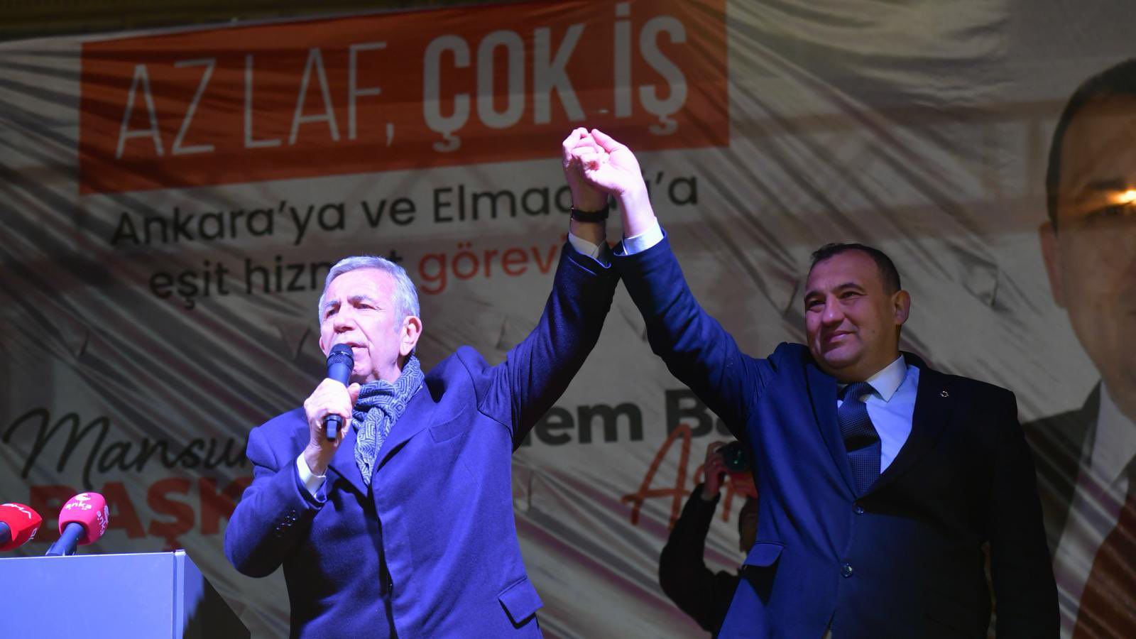 MANSUR YAVAŞ ELMADAĞLILARLA İFTARDA BULUŞTU